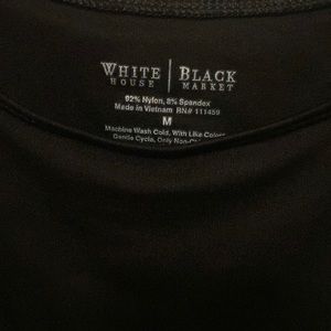 White House Black Market sleeveless shell shirt black